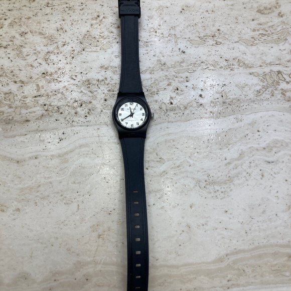 Ladies Miykon Watch with Black Rubber Band - Picture 1 of 6